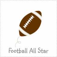 Sports Football All Star Baby Shower theme